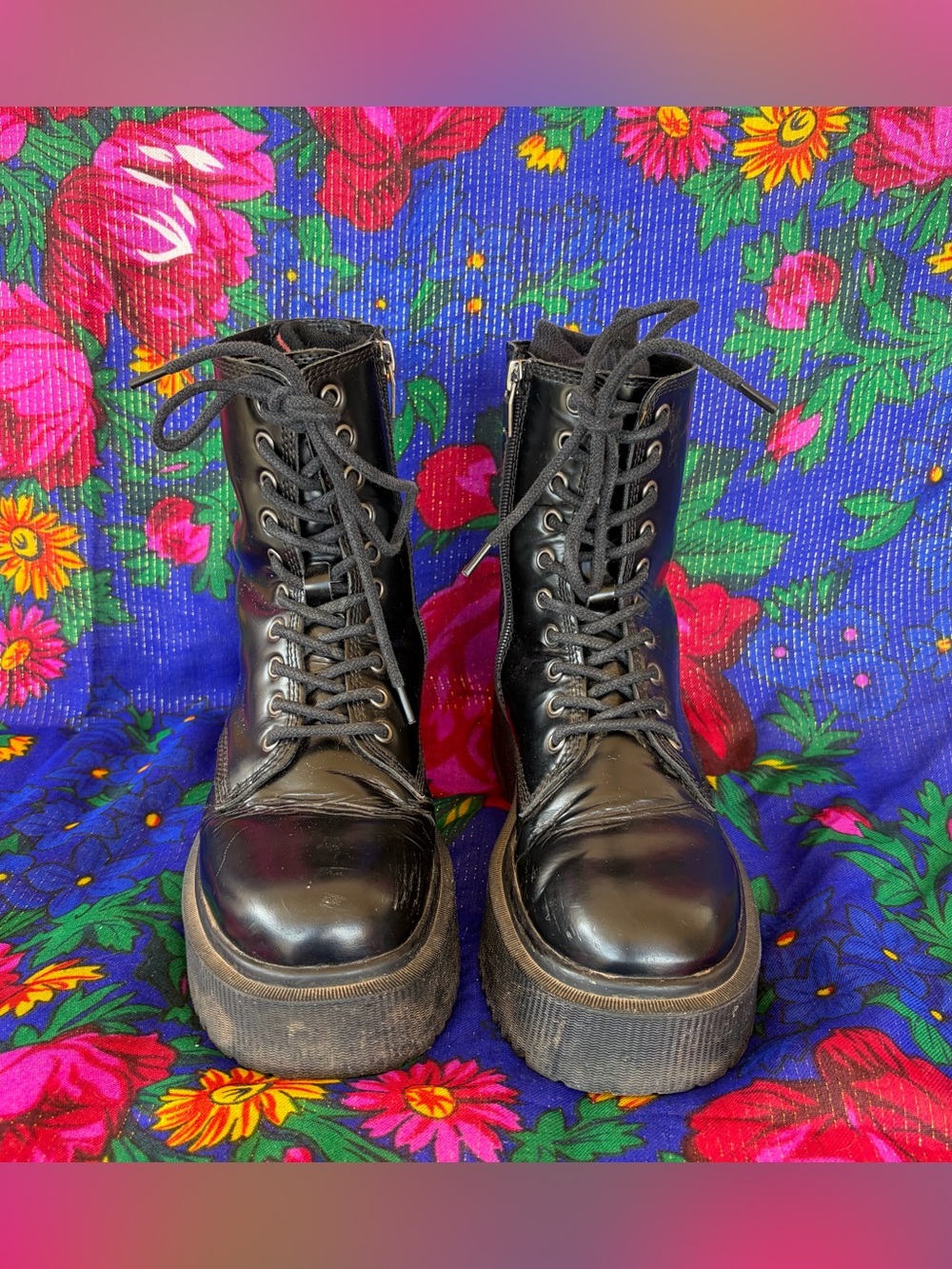 PLATFORM COMBAT BOOTS! - Picture 6 of 7